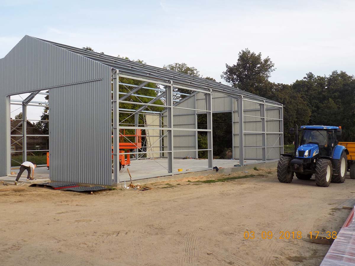 Konstrukcja hali stalowej - Łomża