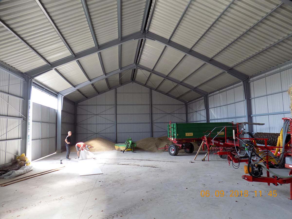 Budowa hali stalowej - Łomża, Warszawa